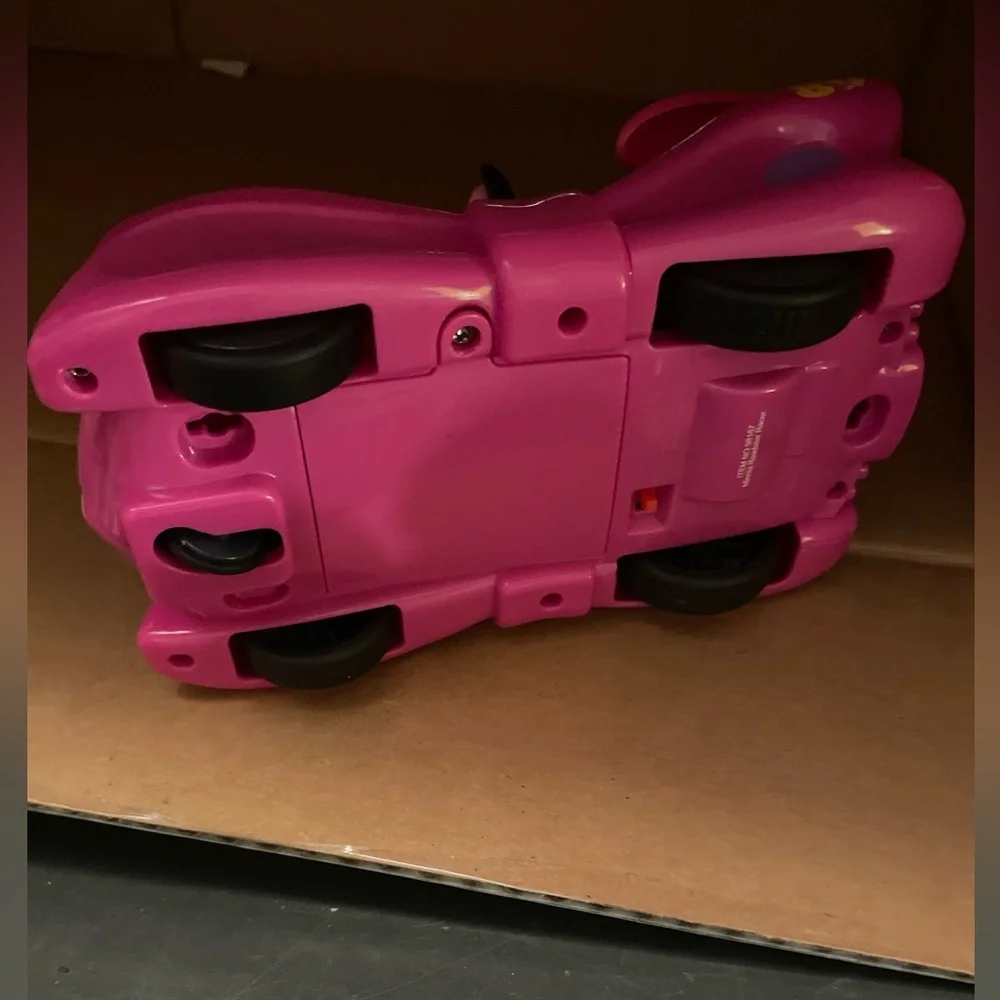 Disney Minnie Mouse Pink and Yellow Racing Car push car only